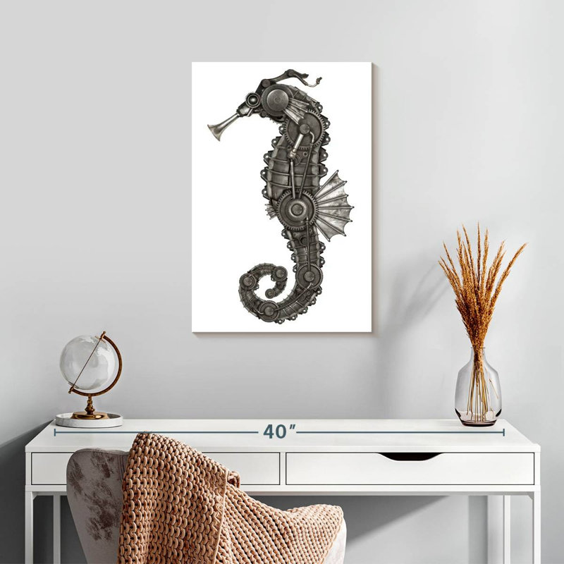 Hippocampe Bramp Steampunk, H 24 po x l 16 po