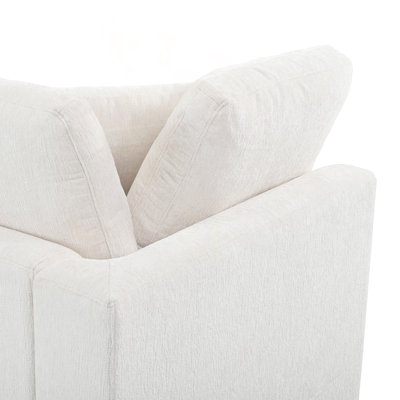 3-Piece Accent Chair Set with 2 Armchairs and Ottoman