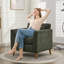 Chaise d'appoint rembourrée avec coussin Carlaya-407204197