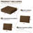 14-Piece Outdoor Replacement Cushion Set Seat/Back Cushion，26'' W X 26'' D，Only Cushions-1469796323-1448727869