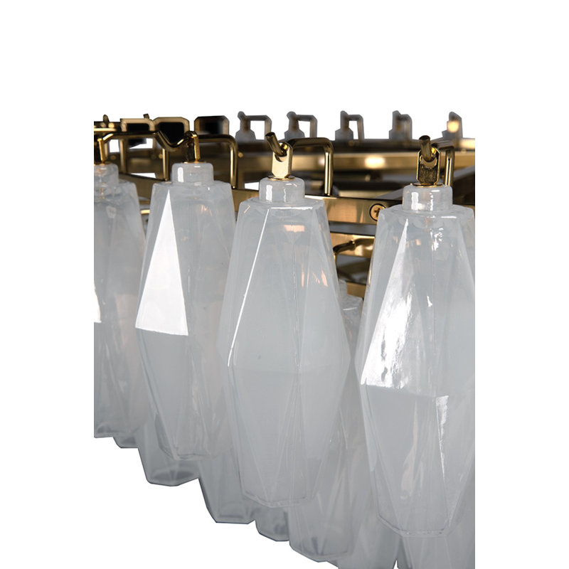 Lustre Ludmilla, 9 lumières, 4 étages, H 14 po x l 31 po x P 31 po