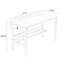 Bureau rectangulaire en bois manufacturé avec 2 tiroirs Burlywood-1750686429