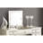 Silver Color Classic Vanity With Stool, Plywood , 43" Depth For Bedroom Decorative Accent Modern Open - Up Mirror And Rubber Wood 39" Height Ambiance