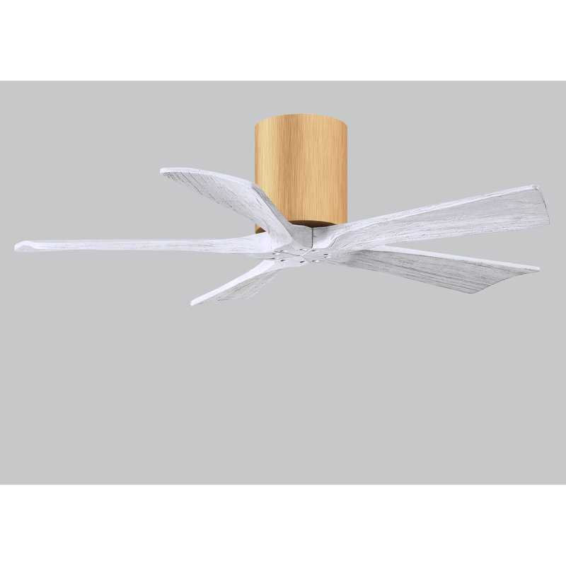 Ventilateur à pales encastré 5 pales Irene, 42", Naturel, Blanc mat