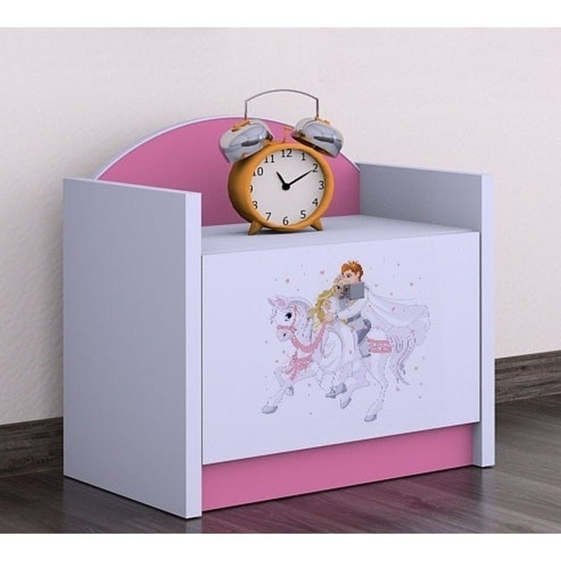 Justen Nightstand, Pink
