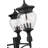 Ashdown 4 Light Outdoor Post Mounted Fixture in Black-100157040