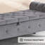 Banc de rangement en velours 66,9 po-1040864213