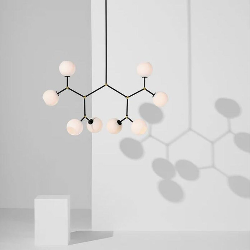 Luminaire suspendu en verre Mandarin