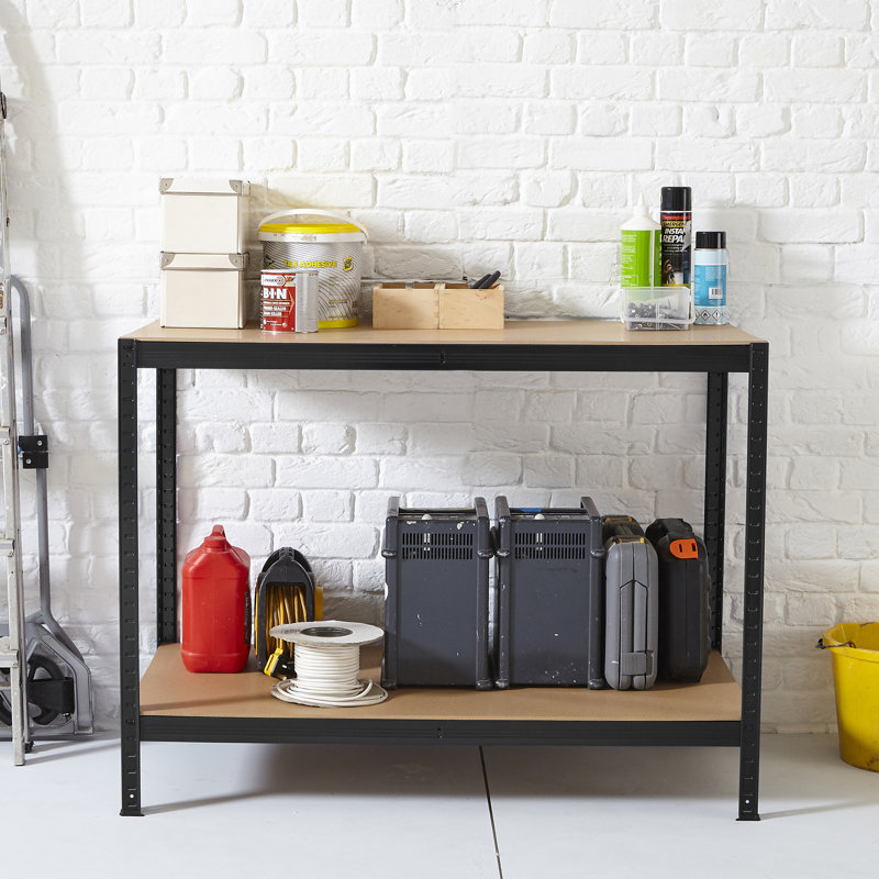 Edjuan 120cm W Manufactured Wood Top Workbench