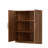 Walnut Corner Accent Cabinet with Doors Space-Saving Storage Accent Cabinet 16"Dx31"Wx36"H-794773445-794773050