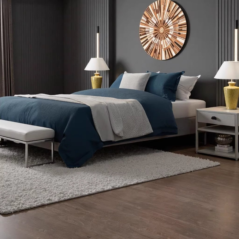 BedTech Knock Down Twin XL Mattress Foundation - Grey Fabric+Metal Heavy-Duty Platform Bed Frame with Easy Assembly (No Box Spring Needed)