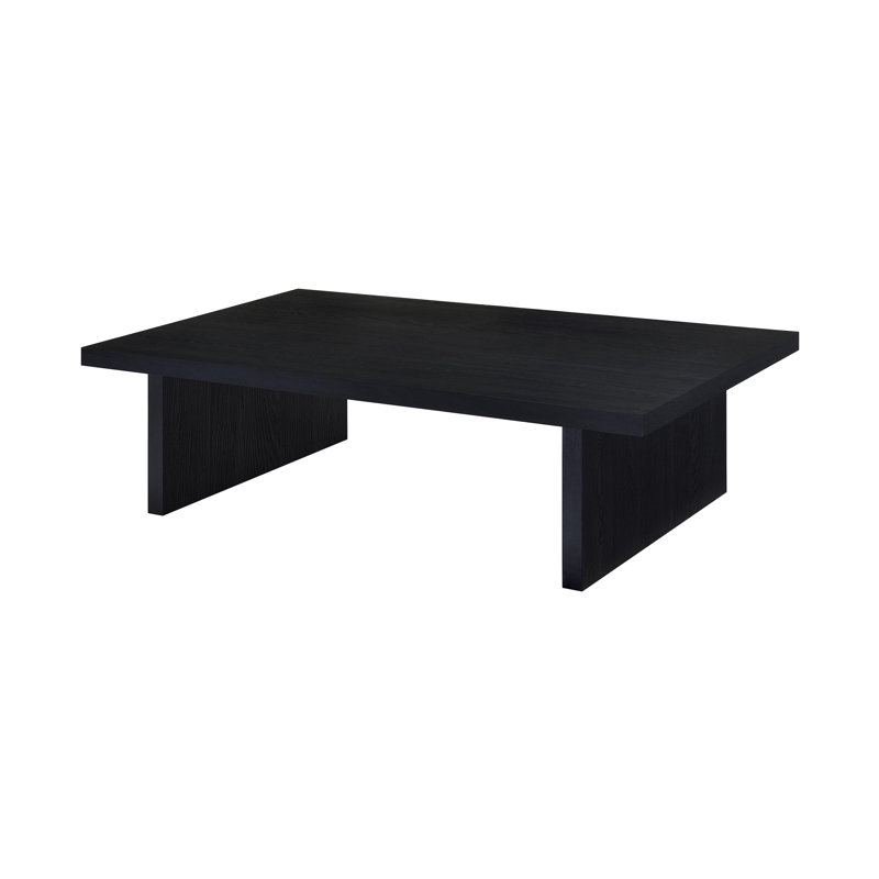 54.4" W Contemporary Coffee Table, Black