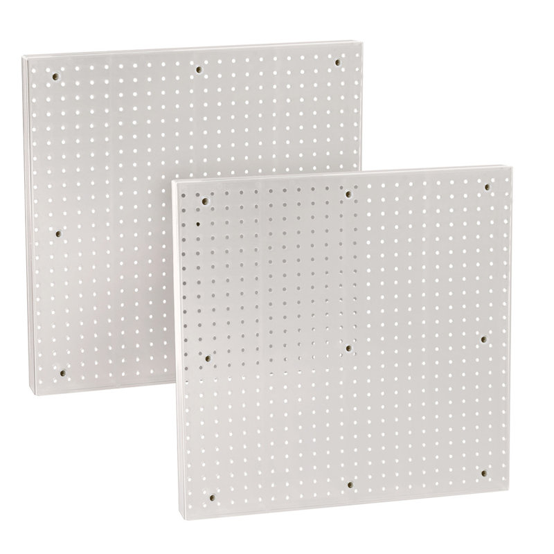 Pegboard Wall Panel Storage Solution, Size: 24"x 24", 2-Pack