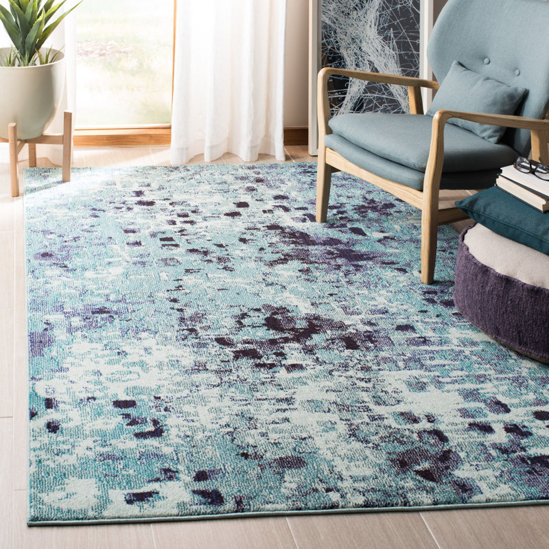 Travers Performance Abstract Rug, Rectangle 9' x 12'