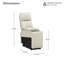 Console en cuir véritable avec chargement sans fil et rangement caché-118606474