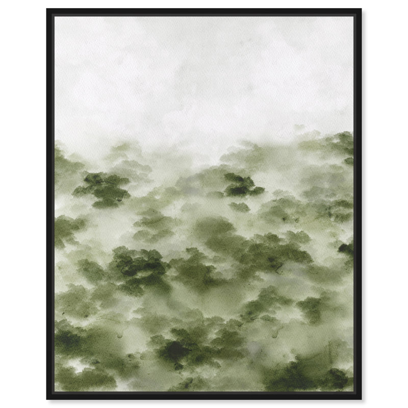 Forêt tropicale brumeuse, Cadre noir, H 21 po x l 17 po