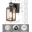 Lanterne murale noire 11,5 "H