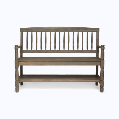 Outdoor 51" Wood Loveseat