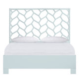 Silas King Platform Bed, Light Blue