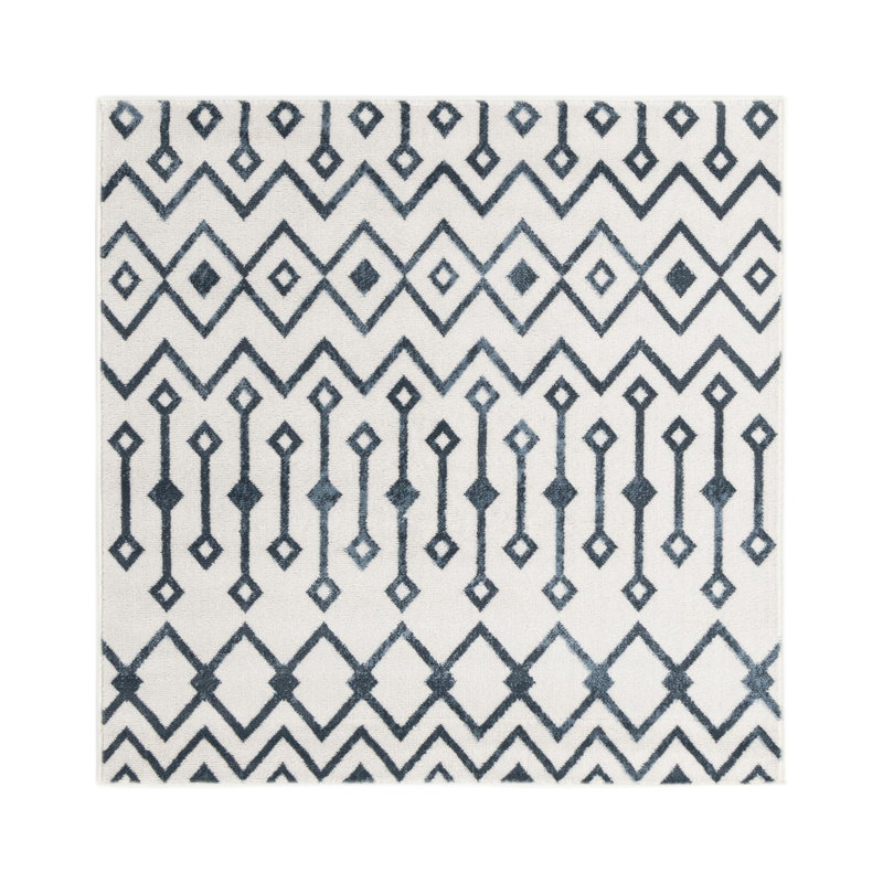Alisah Geometric Indoor Rug, Square 4'