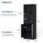Bibliothèque standard H 70,9 po x l 23,6 po avec porte en verre-1574071342