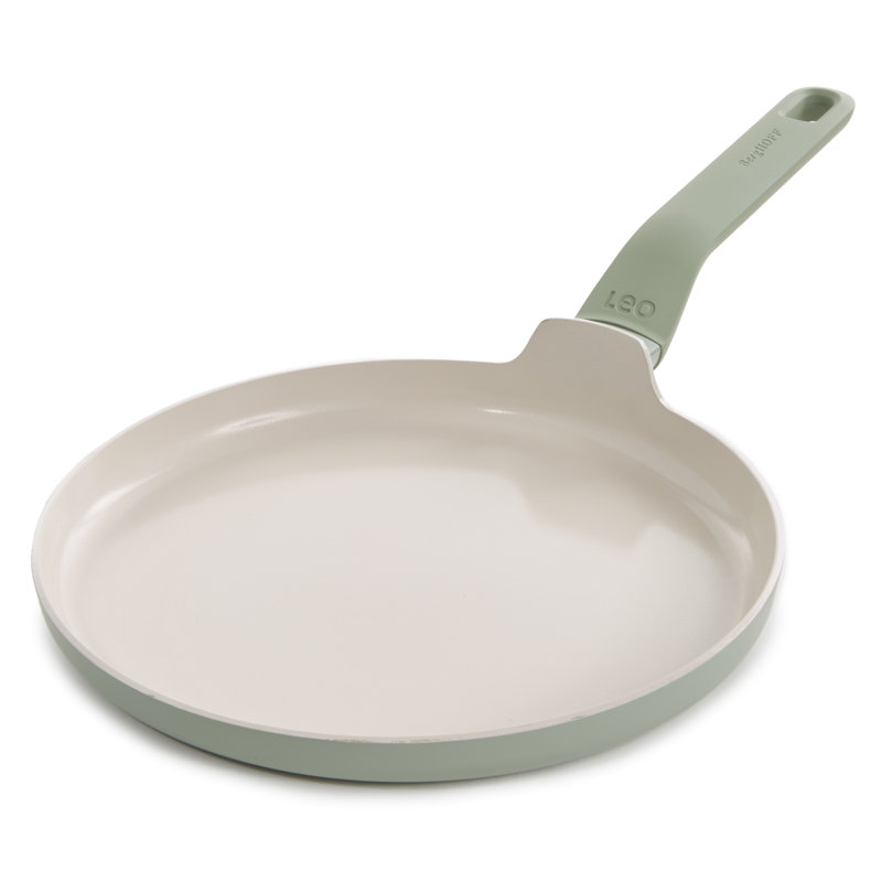 BergHOFF Balance Non-stick Ceramic Omelette pan 10", Recycled Aluminum, Moonmist, Green