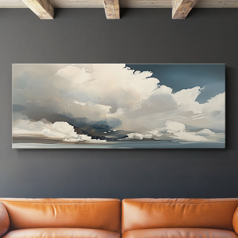 Série paysage - LXVII - Toile tendue avec châssis - Prêt à accrocher, H 12 po x l 30 po