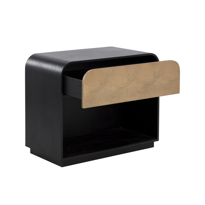Berube NIGHTSTAND - Black, Black