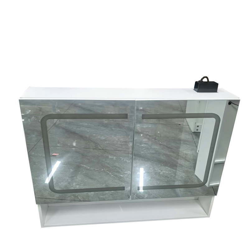 W 16mm H Wall Mounted Required Medicine Cabinet Mirror, 2 door