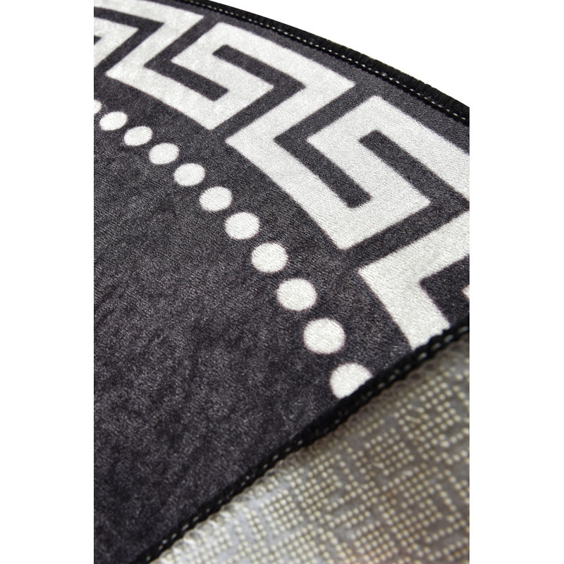 Antibacterial Round Carpet, 39.4 Inches Diameter, 100% Polyester, 0.2 Inches Pile Height | Non-Slip Underside, Machine Washable | Perfect for Living Room, Bedroom, and Playroom, Soft and Durable Design