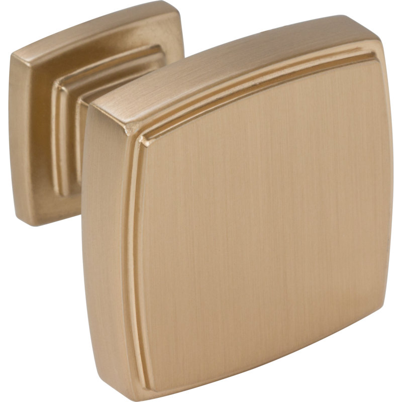 Poignée carrée de 1,25 po de longueur, Bronze satiné