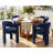 Modern Upholstered Boucle Barrel Dining Chairs for Kitchen (Set of 2)-1940139505