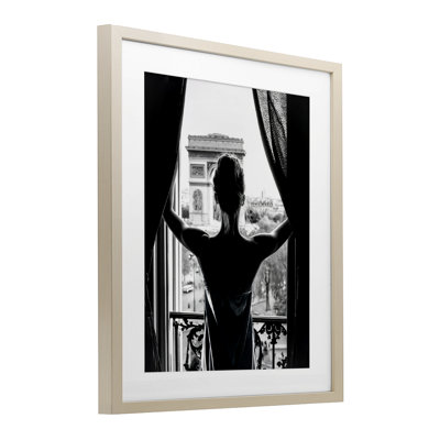 «Morning In Paris Silhouette», reproduction sous verre, conception par Annabelle Hall