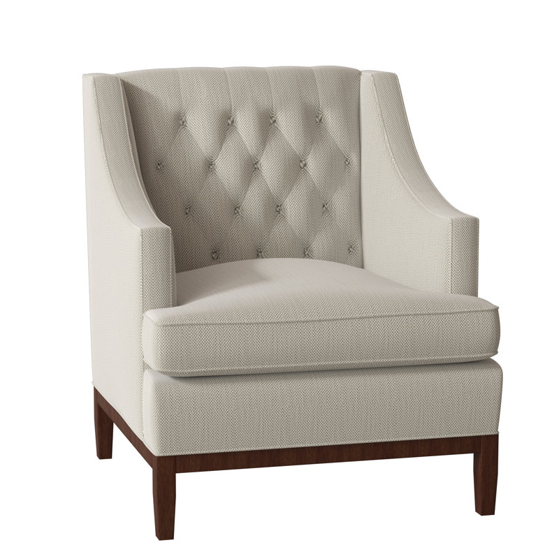 Carmel Tufted Armchair, Aubrey Aegean, Burnished Brown