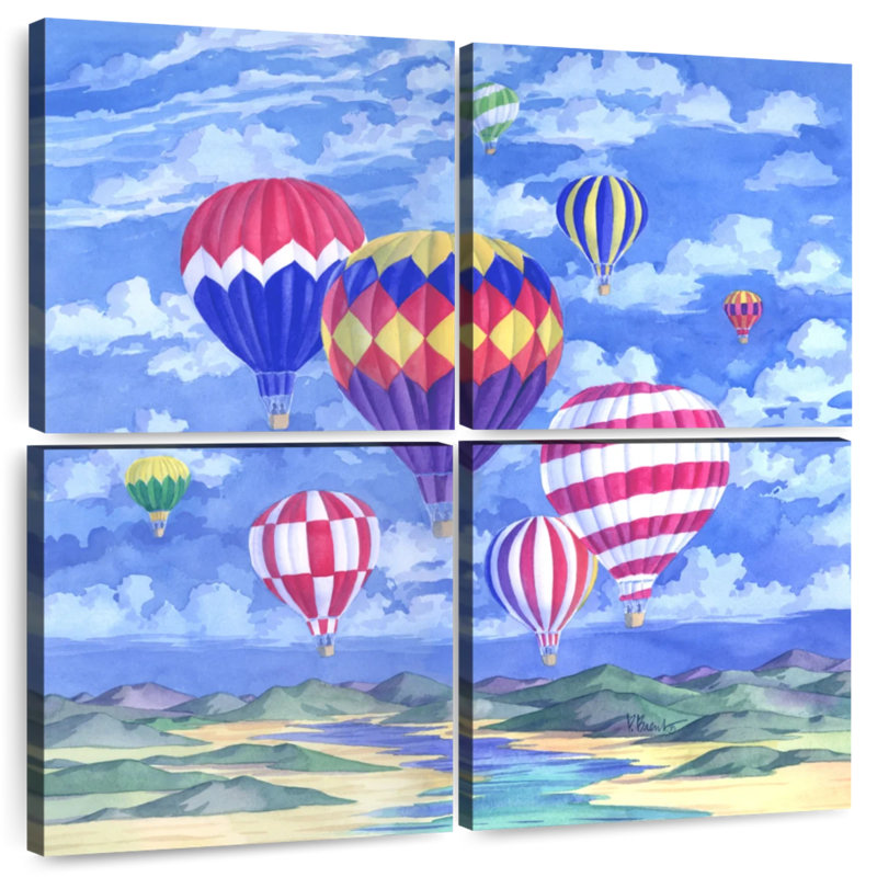 Ballons au-dessus de la rivière Mehar