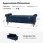 Banc de rangement traditionnel l 58,5 po Georgia avec pieds en bois massif et garniture cloutée Georgia-2013892042
