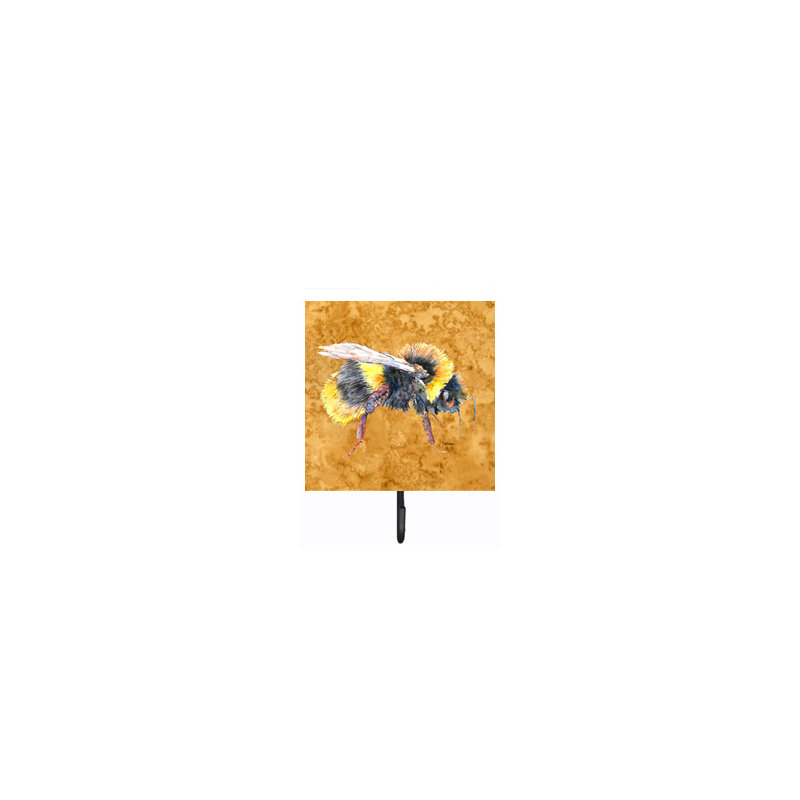 Crochet mural bee