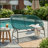 Outdoor Patio Wicker Love Seat with Iron Frame(Set of 1)-2105926044