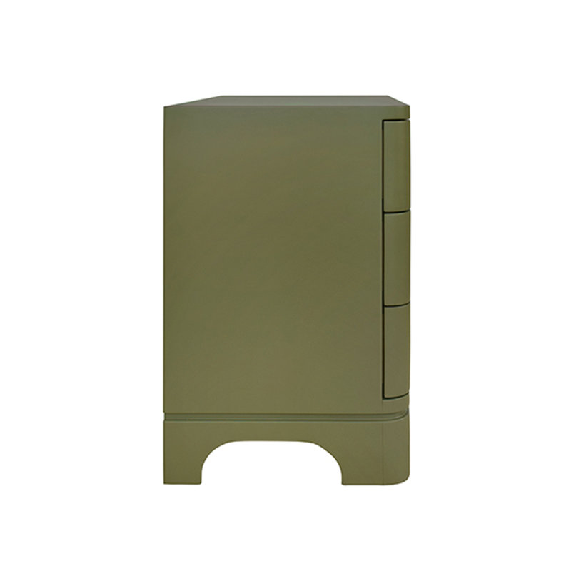 Fortune Solid Wood End Table, Green