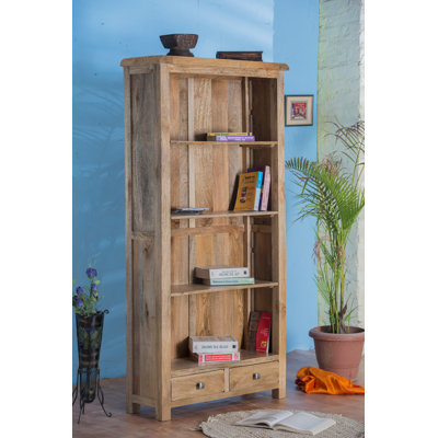 Antonito 180cm H x 90cm W Solid Wood Standard Bookcase