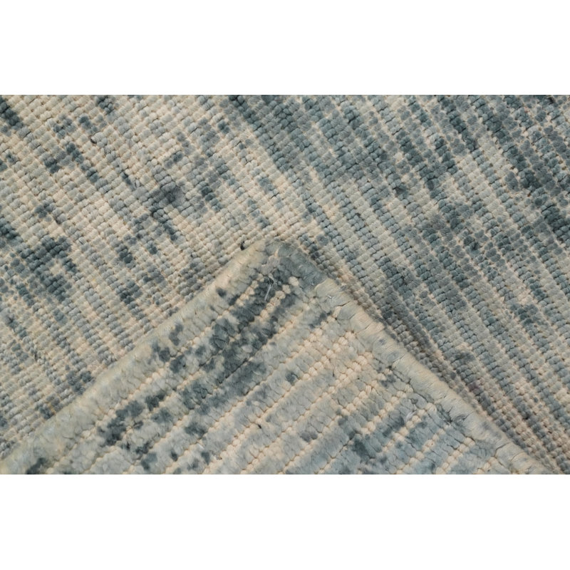 Tapis abstrait d'aspect vieilli 6 x 8