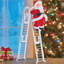 Échelle escaladant le père Noël