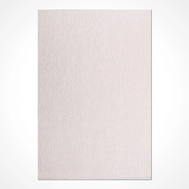 Tapis crème en polyester Delta facile à nettoyer, 2,6 pi x 8 pi