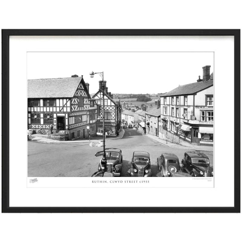 Ruthin, Clwyd Street C1955 by Francis Frith - Single Picture Frame Print, 45cm H x 60cm W x 2.3cm D