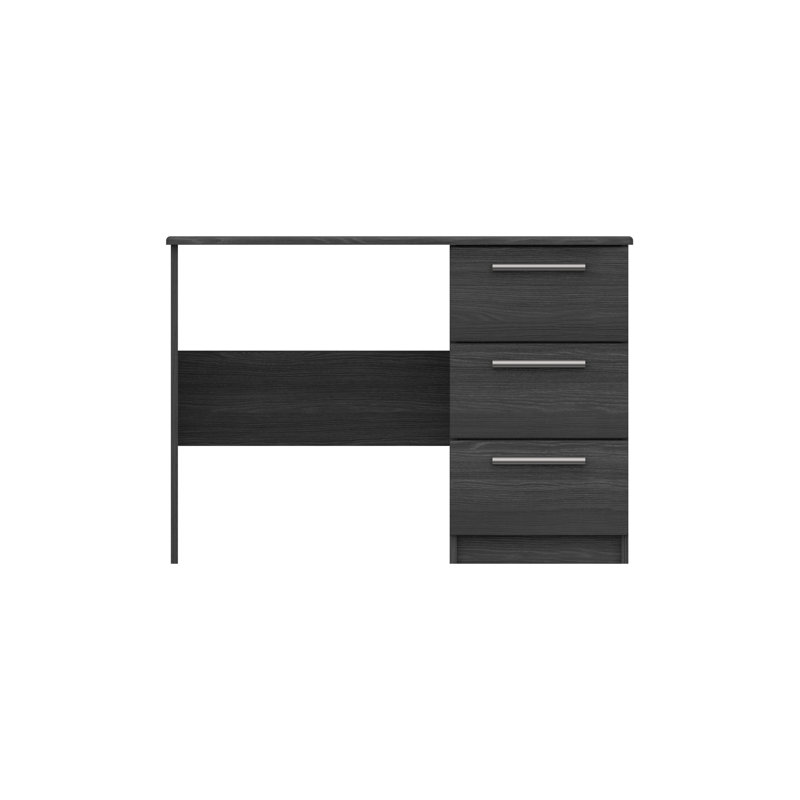 Mcginley Solid Wood Base Computer Desk, Graphite