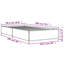 Structure de lit vidaXL Bois d'ingénierie, métal double durable-1346519491-1346519492