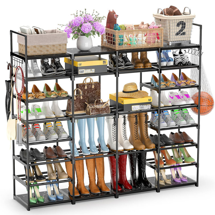 Shoe Rack Shelf Storage 10 Layer 80Pair Entryway Stackable Bag Shoe Cabinet  Rack