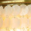 Adsett 6-Light Unique Coastal Natural Round Capiz Shell Flush Mount Ceiling