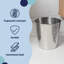Poubelle en acier martelé 2 gallons Axel-116835246
