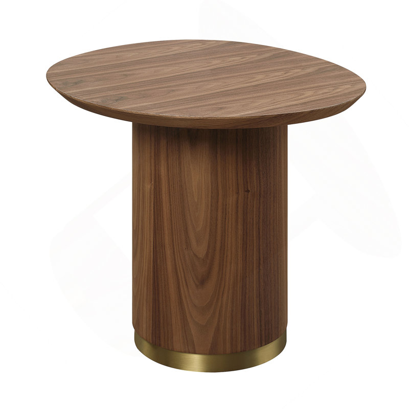 Tables de chevet, table de bout avec base ronde à piédestal